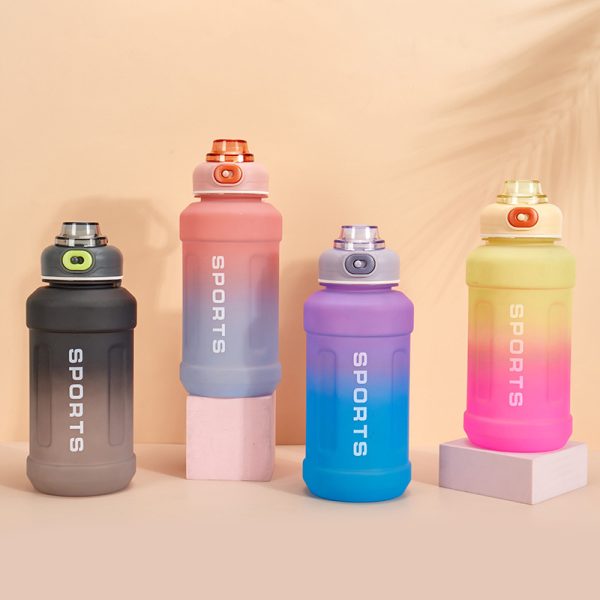 plastics sports water bottles with bounce lips